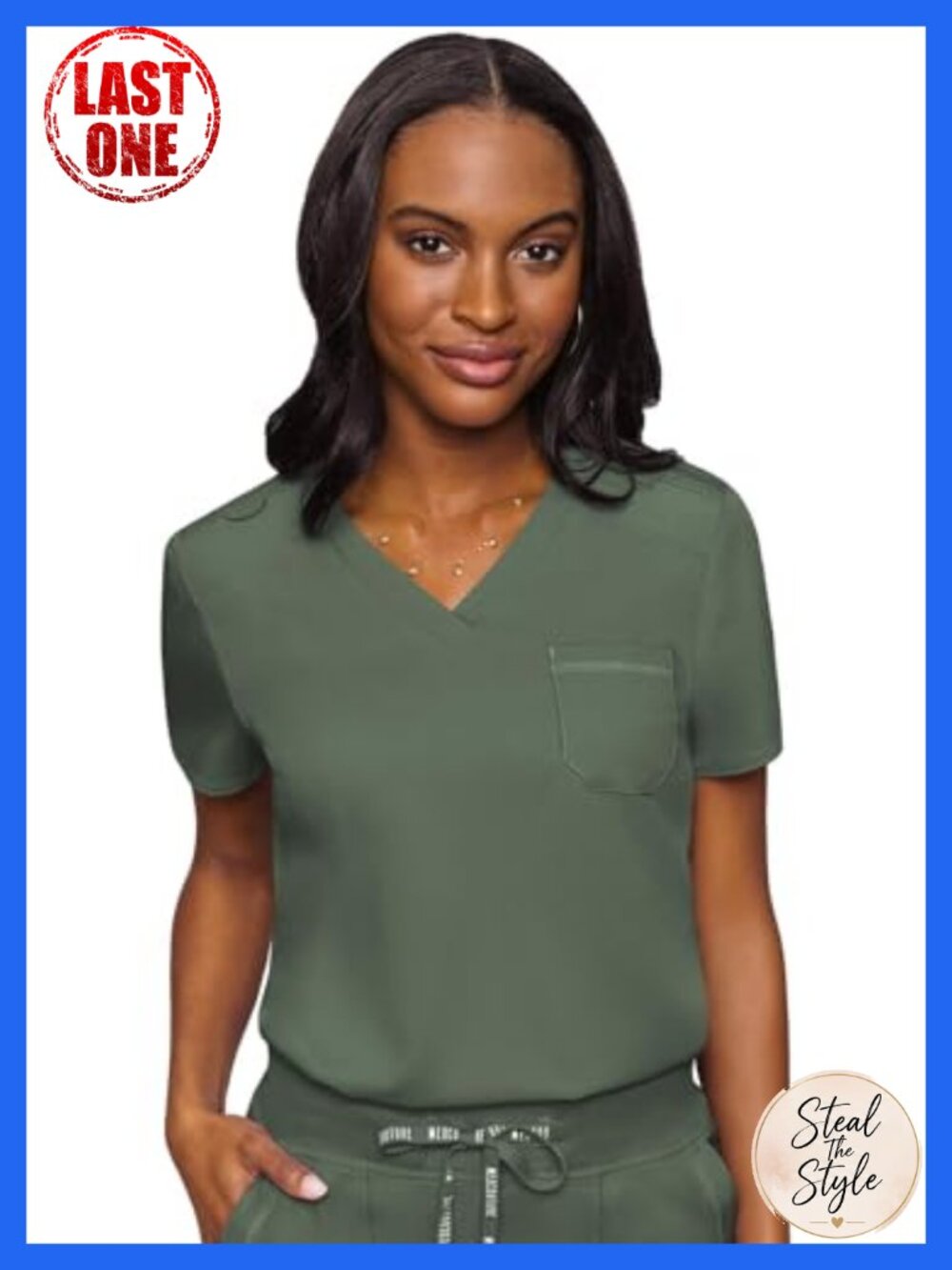 Med Couture Touch Scrub Top V-Neck Tuck-in Women's Medical Uniform